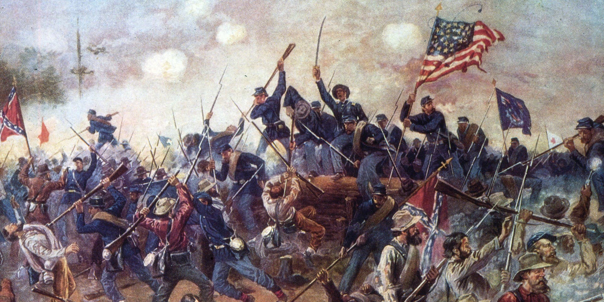 SpotsylvaniaMay 1864: The battle of Spotsylvania, Virginia. (Photo by MPI/Getty Images)