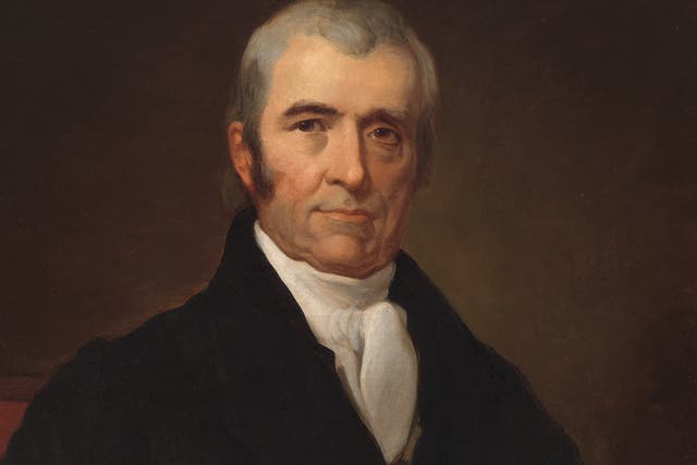 John Marshall, as painted by artist James Reid Lambdin.