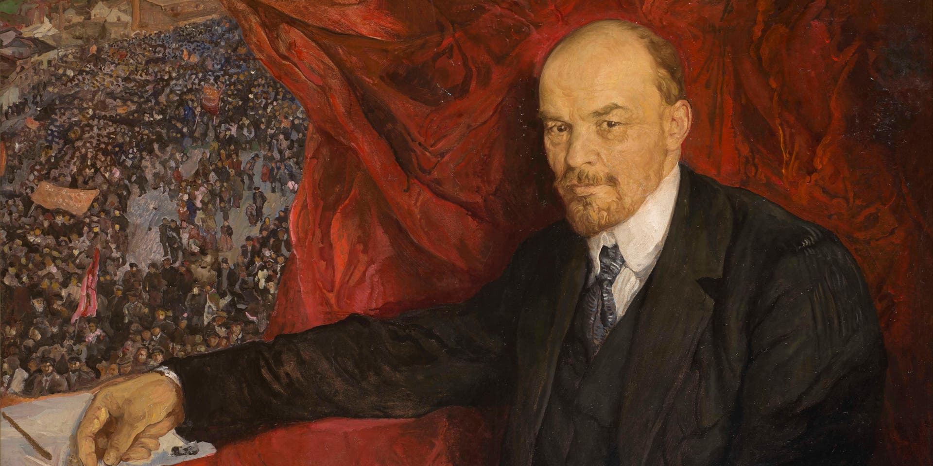 Vladimir Lenin, Lenin and Manifestation, 1919, State History Museum, Moscow