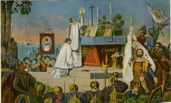 Celebration of mass in 1565