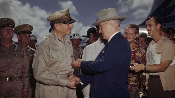 the korean war, general macarthur, harry s. truman, president truman