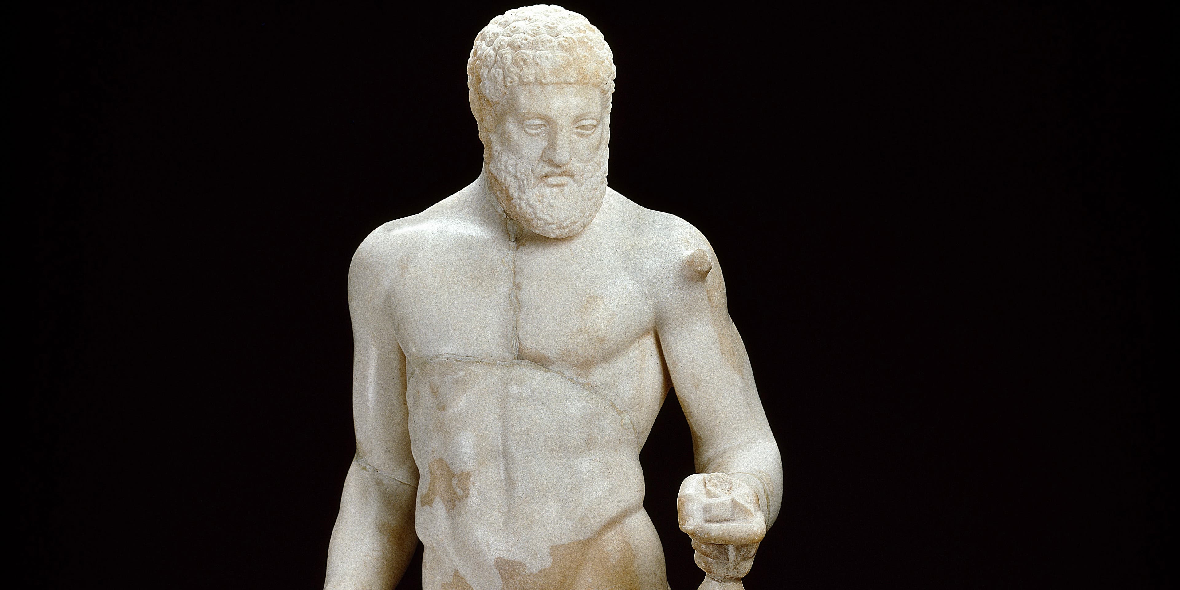 Marble statue of Hercules and the Erymanthian boar, 2nd century