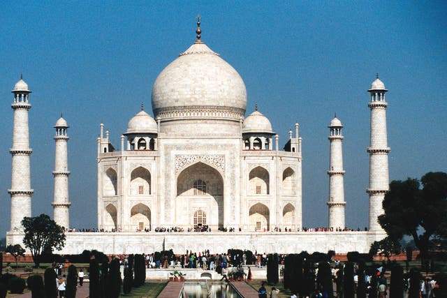 Taj Mahal, Agra, India, 1632-1654.Taj Mahal, Agra, India, 1632-1654. The marble mausoleum built by Shah Jahan for his wife Arjumand Banu Begum. (Photo by Ann Ronan Pictures/Print Collector/Getty Images)