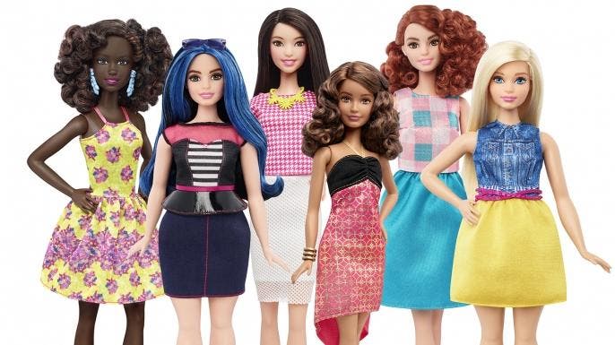 The newly-released 2016 Barbie Fashionistas. (Credit: Mattel)