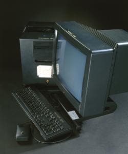 This computer was used at CERN by British scientist Tim Berners-Lee to devise the World Wide Web (WWW).  (Credit: SSPL/Getty Images)