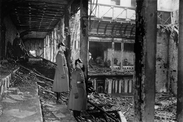 Reichstag fire, WWII Berlin, Germany