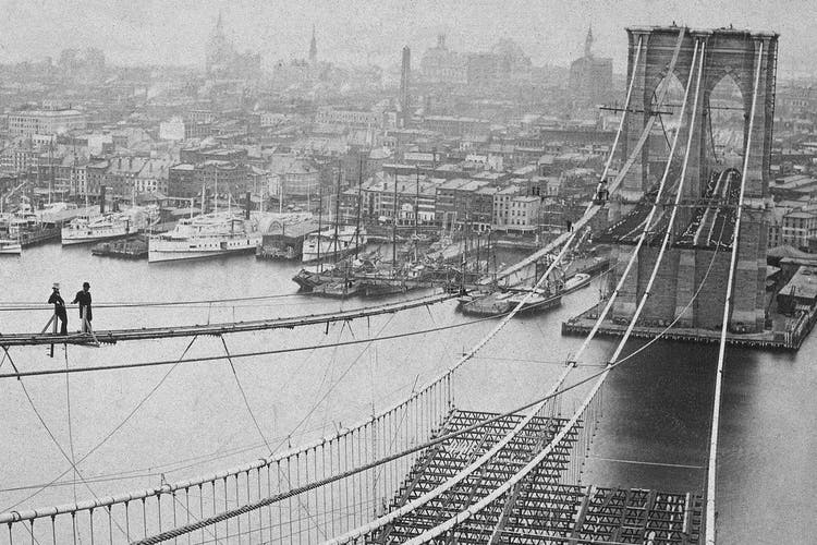 Construction of the Brooklyn Bridge Took 14 YearsโAnd Multiple Lives Brooklyn Bridge Under Construction 2025 Schedule