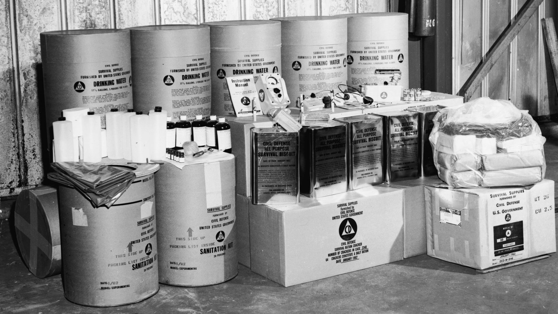 At Cold War Nuclear Fallout Shelters These Foods Were Stocked For At Cold War Nuclear Fallout Shelters These Foods Were Stocked For
