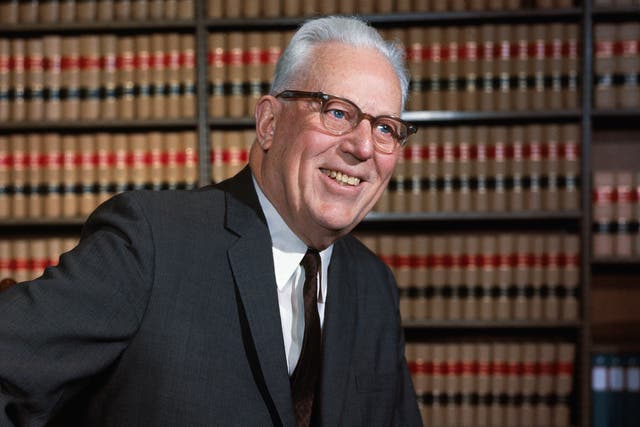 Chief Justice Earl Warren, pictured in 1966.